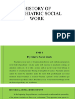 History of Psychiatric Social Work