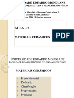 07 Materiais - I - Aula7-MatCeramicos