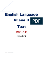 EL - Phase B - TEXT II Sem BBA - 2019