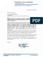 Oficio # 38 Mdsg. - Proyecto San Gregorio - Ubidi PDF