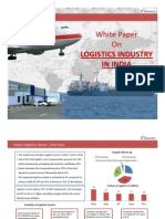 White Paper On: Logistics Industry Logistics Industry in India