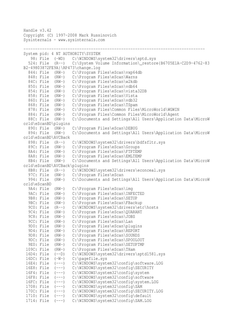 Handle PDF Microsoft Windows Windows Nt