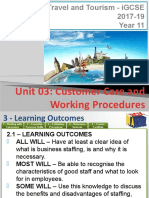 Unit 03 - Customer Care and Working Procedure