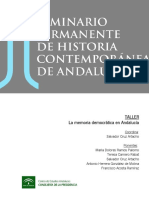 La Memoria Democrática de Andalucía