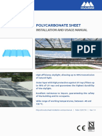 Policarbonate Sheet - Installation and Usage Manual - EN