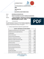 Requerimiento de Materiales de Bioseguridad