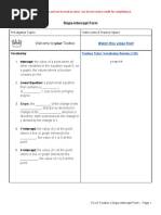 5.03 - Slope Intercept Form