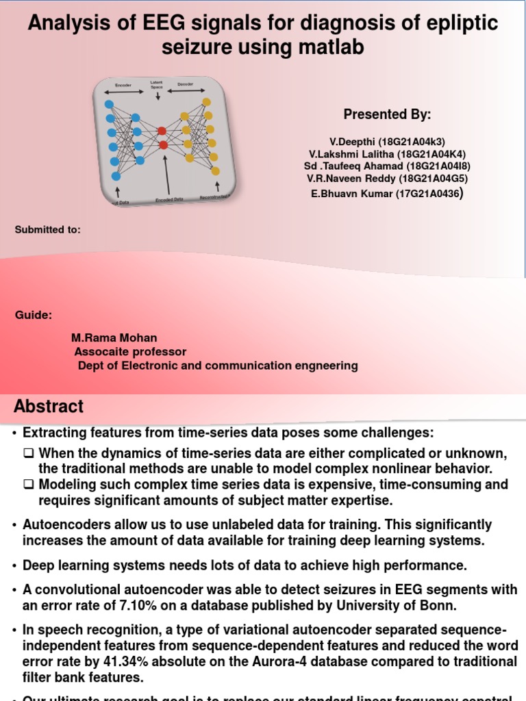 EEG Seizure Detection with Autoencoders | PDF | Deep Learning ...