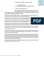 Programación Lineal, Tarea 1 - Solución de Modelos de Decisión en Programación Lineal, 2023-1