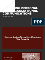 Improving Personal and Organizational Communications