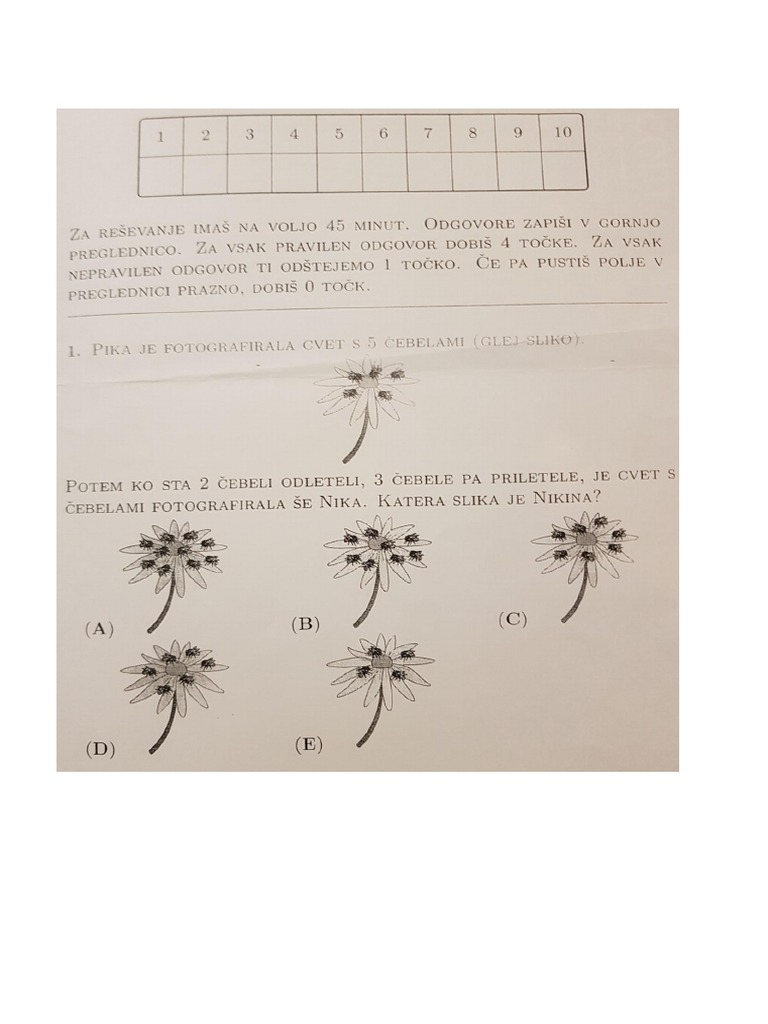 Tekmovanje Matematika PDF | PDF