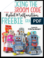 Robot Malfunction Cracking The Classroom Code Freebie Teresa Kwant PDF