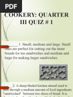 Cookery Quiz 1