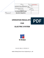 HTP-ER-OM-A-3 Operation Regulation For Electric System