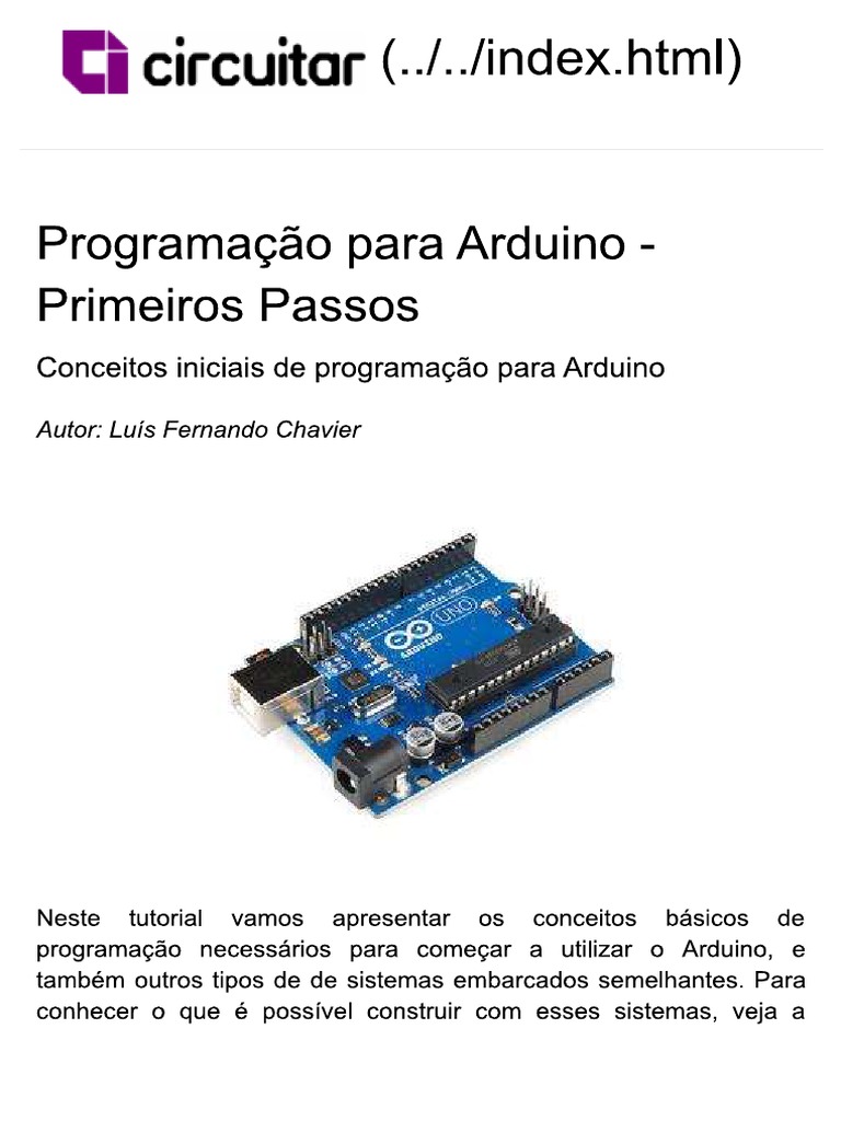 Programação C++ Arduino | PDF