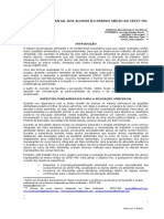 Percepção Ambiental Dos Alunos Do Ensino Médio No Cefet-Mg