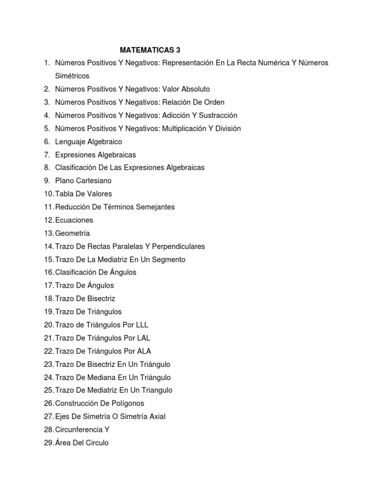 Matemáticas 3 Números Y Geometría Pdf Triángulo ángulo