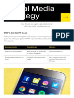 Social Media Strategy Doc in Black Yellow Classic Professional Style
