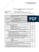 SIP Annex 2B - Child Protection Policy Implementation Checklist