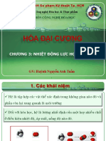 Chương 3 - Nhiệt Động Lực Học Hóa Học