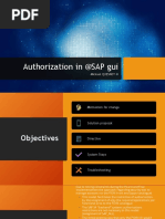 Authorization in @SAP Gui