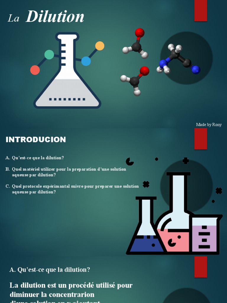 Protocole de Dilution en Chimie | PDF