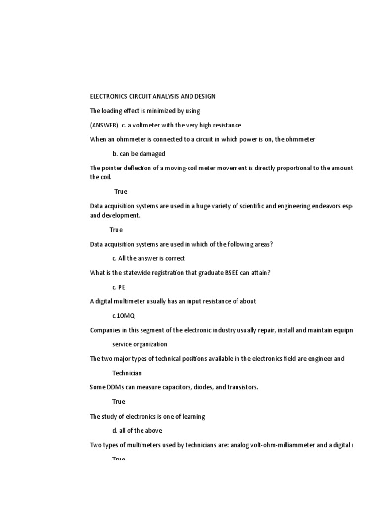 Electronic Circuit Design Fundamentals | PDF | Amplifier | Electronic ...