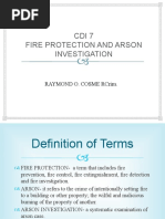 Arson Prelim Topic