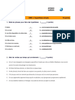 DM5 L'Hypothèse Simple Au Futur