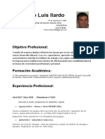 Federico Luis Ilardo: Objetivo Profesional