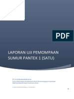 Laporan Uji Pemompaan Sumur Bor 1 PT Golden Mandiri