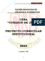 Proyecto Curricular Institucional Ceba Corazon de Jesus 2023