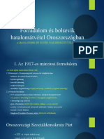 Forradalom És Bolsevik Hatalomátvétel Oroszországban: A Sárga Színnel Írt Szöveg Csak Kiegészítő Jellegű