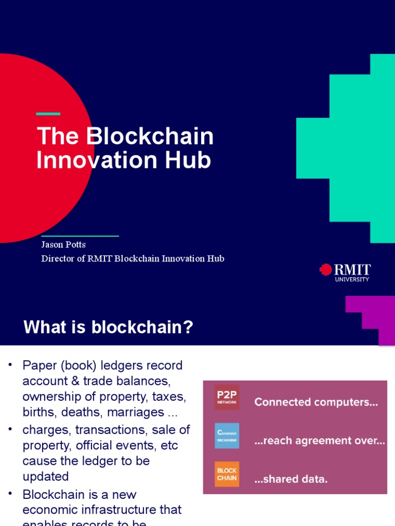 Blockchain Innovation Hub Overview | PDF | Cryptocurrency | Distributed ...