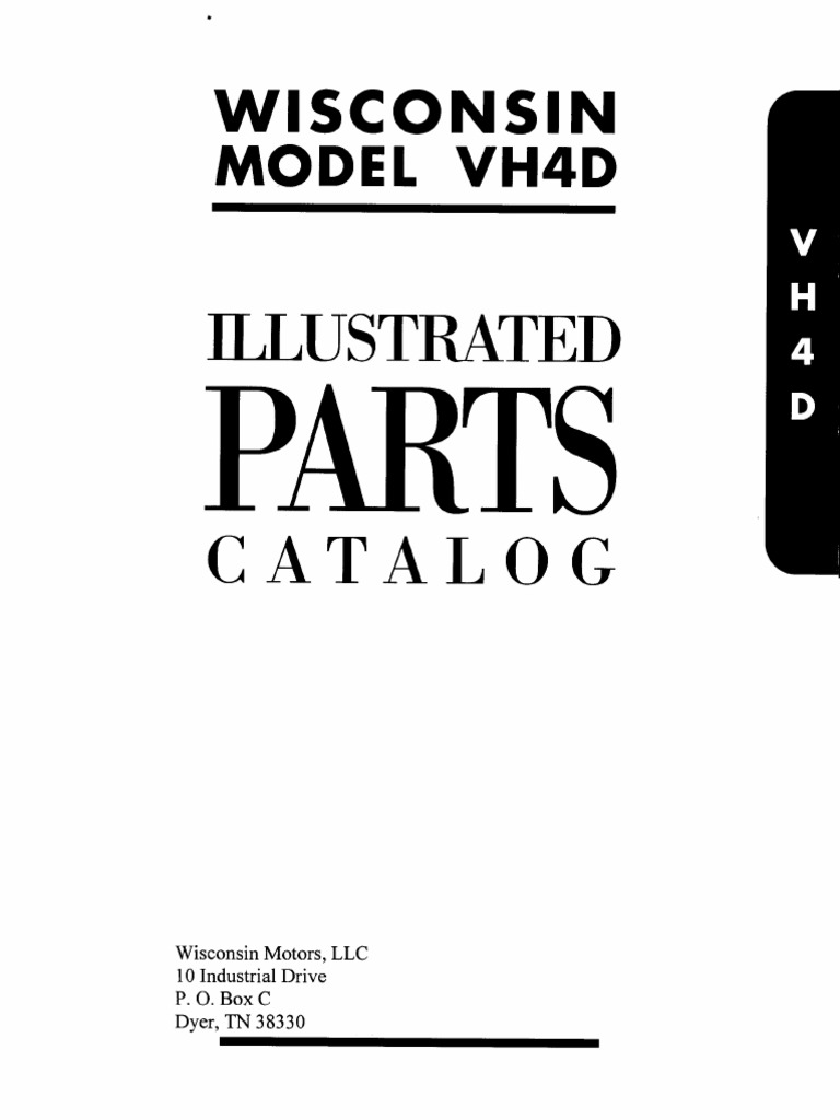 Wisconsin VH4D Engine Parts Catalog | PDF | Axle | Washer (Hardware)