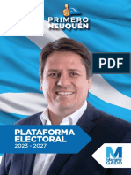 Plataforma Mariano Gaido Intendente 2023 2027 FOS