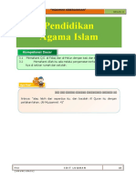 Pendidikan Agama Islam: Kompetensi Dasar