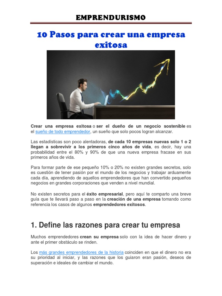10 Pasos para una Empresa Exitosa | PDF