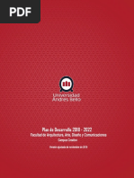 PDDF 2018-2022 - Fac. Arqu., Arte, Dise+ o y Comunic. - Versi+ N Ajustada Nov. 2019