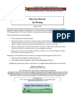 Day Care Director Job Posting 5-20-22
