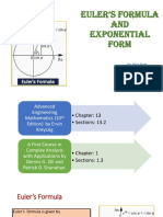 Eulers Formula and Exponential Form