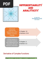 Differentiability and Analyticity PDF