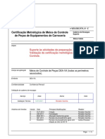 Certificação Metrológica de Meios de Controle