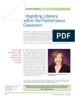 Integrating Literacy Within The Performance Classroom