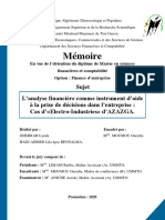 Mémoire Analyse Financière Et Prise de Décision