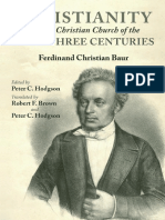 Ferdinand Christian Baur - Peter Crafts Hodgson (Editor) - Peter Crafts Hodgson - Robert F. Brown - Christianity and The Christian Church of The First Three Centuries (2019) PDF