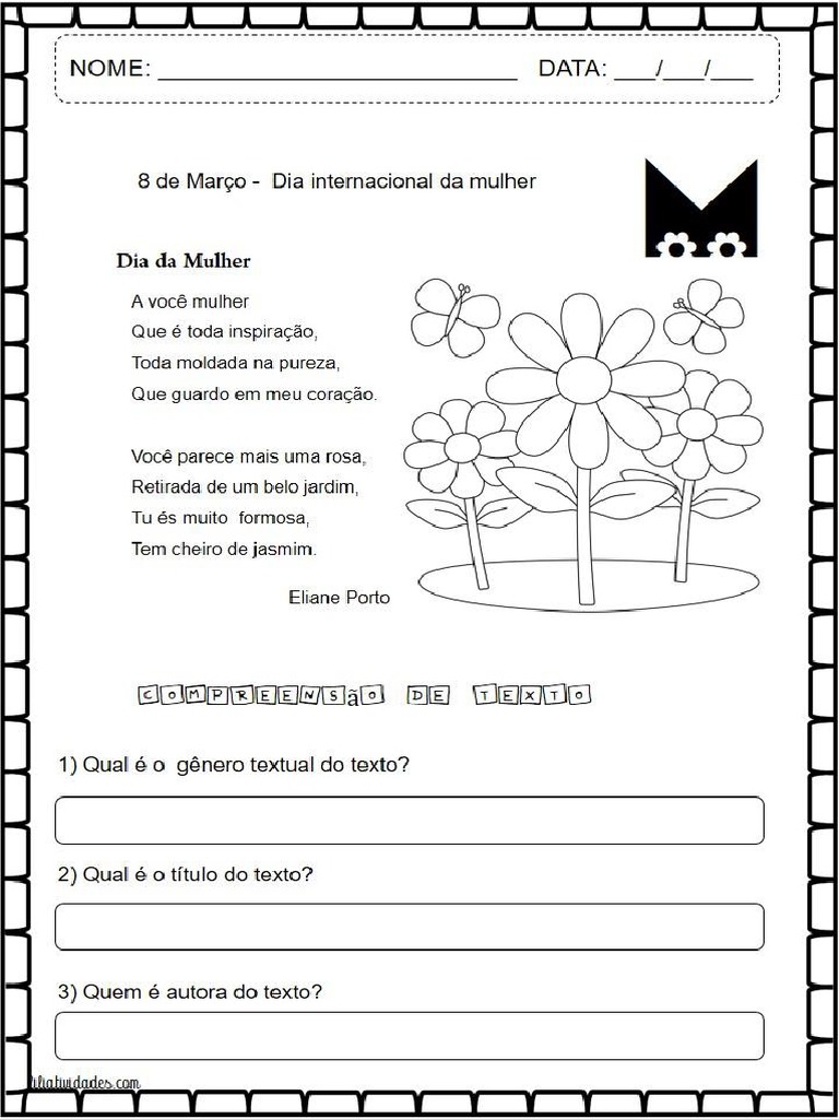 Poema para o Dia Da Mulher PDF | PDF