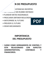 La Planeación y Los Presupuestos