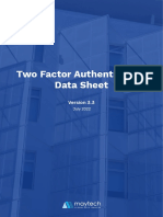 Two Factor Athentication Data Sheet PDF