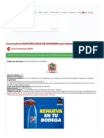 MUNICIPALIDAD DE MARAÑÓN - Convocatoria CAS #001 - ESPECIALISTA III - EVALUADOR DE LIQUIDACIONES para Huánuco